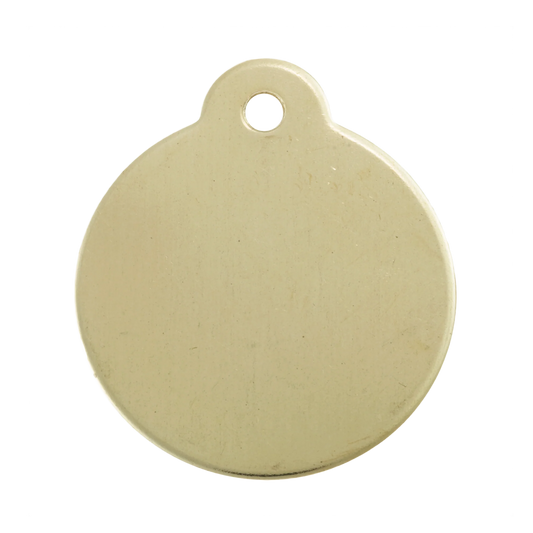 Brass Round Kennel Club Dog Tag