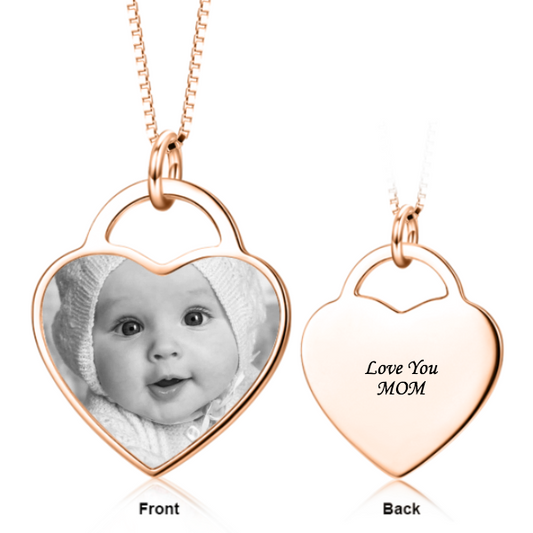 Engraved Photo Neclace